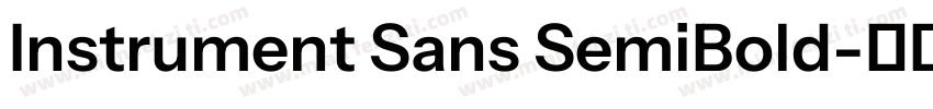 Instrument Sans SemiBold字体转换